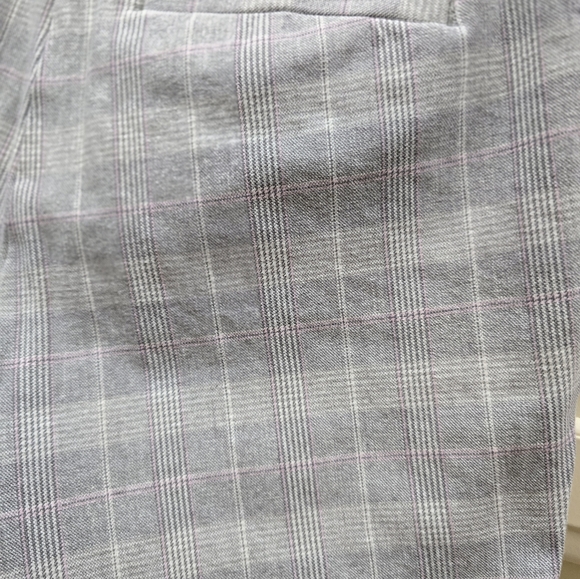 GAP Gray Plaid Skinny Ankle Pants - Size 2 - Picture 4 of 7